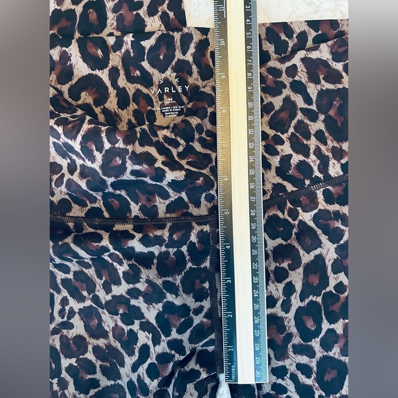 Anthropologie Varley Leopard Print High Rise Tights Leggings Medium - Picture 2 of 4